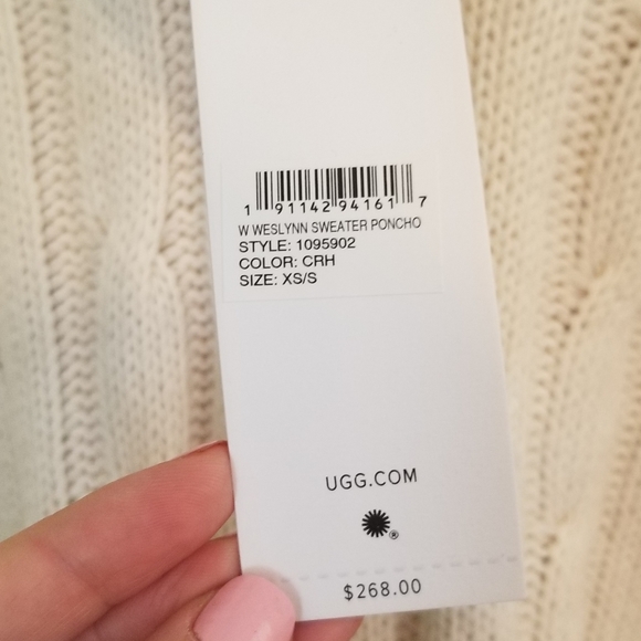 NWT UGG Weslynn Sweater Poncho - Picture 2 of 5